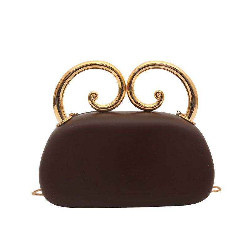 Damen originale Clutch mit elegantem spiralförmigen Verschluss Nord Taschen