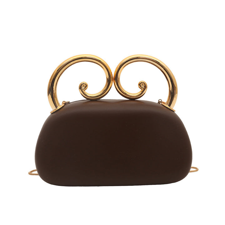 Damen originale Clutch mit elegantem spiralförmigen Verschluss Nord Taschen
