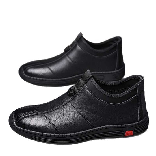 Damen Bequeme Leder Slipper mit elastischem Einstieg Nord Taschen