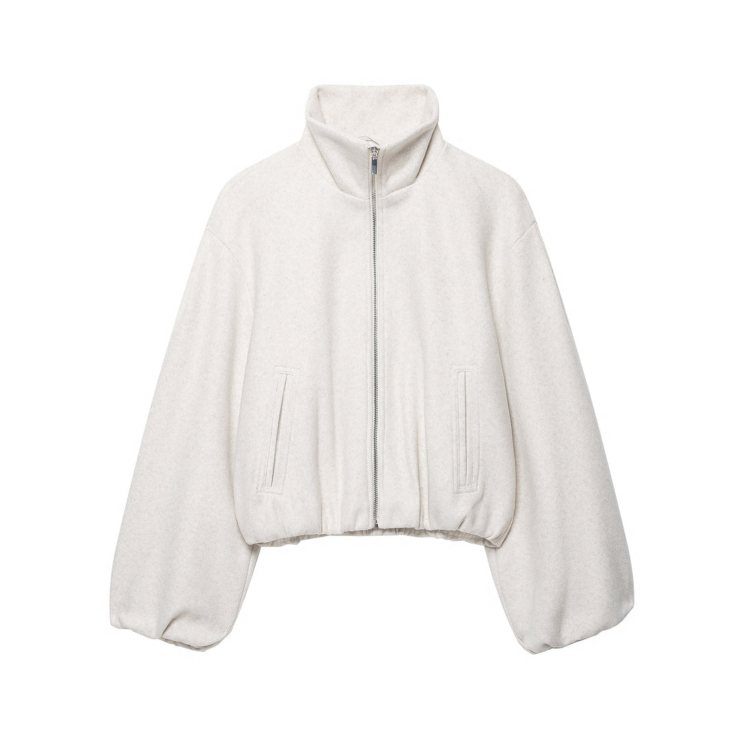 Damen Leichte wattierte Windjacke mit Stehkragen und Polka‑Dot‑Print Nord Taschen