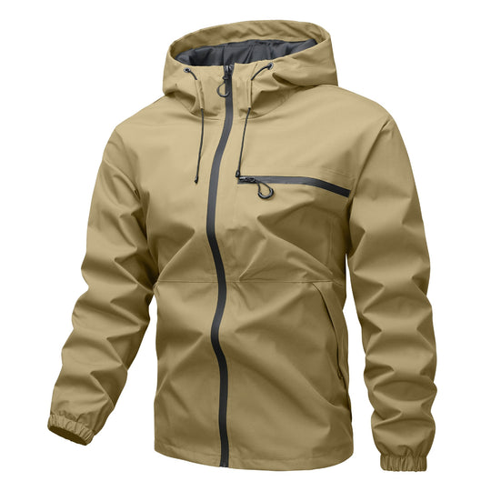 Herren Leichter Technical Shell-Anorak mit getapten Nähten, wasserdichten Reißverschlüssen & verstellbarer Kapuze Nord Taschen