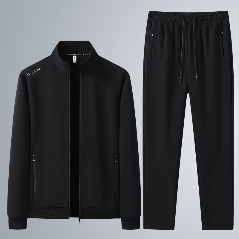 Herren Zweiteiliges Sport-Lounge-Set mit Stehkragen, verdecktem Reißverschluss & Kordelbund Nord Taschen