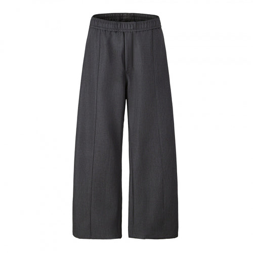 Damen Elegante Culotte-Hose mit weitem Bein, Bügelfalte und elastischem Komfortbund Nord Taschen