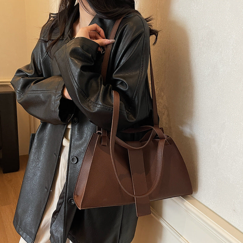 Damen modische Schultertasche aus hochwertigem Leder Nord Taschen