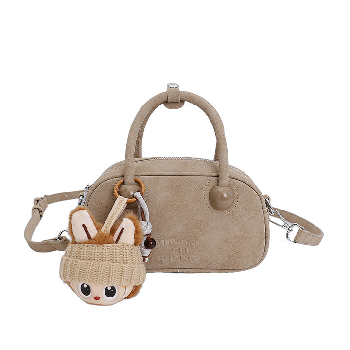 Damen Mini-Handtasche mit verspieltem Tieranhänger Nord Taschen