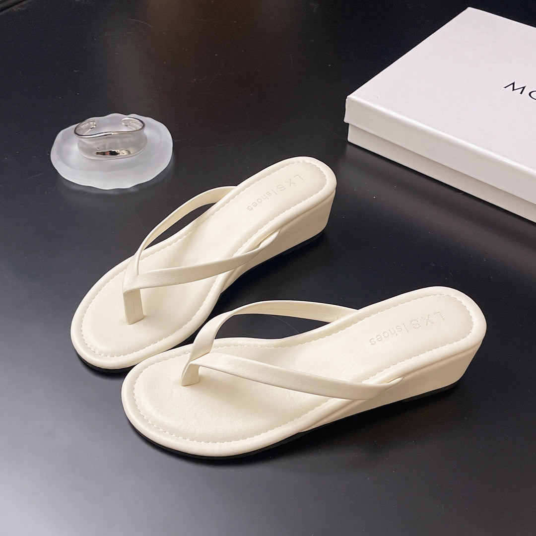 Damen eleganter Wedgesandalen mit schimmerndem Design - Arvani