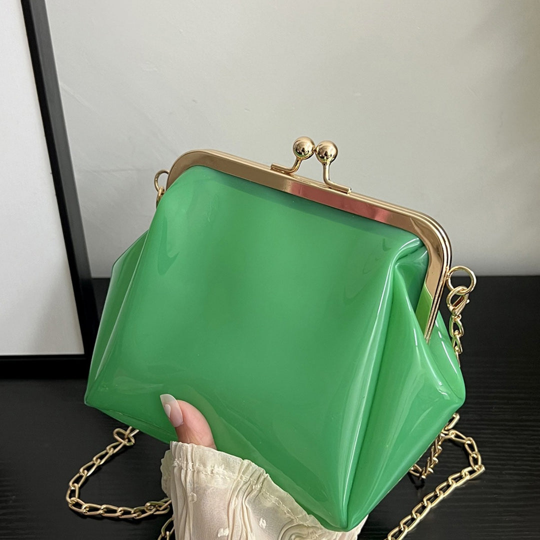 Damen transparente Handtasche mit goldenen Akzenten Nord Taschen