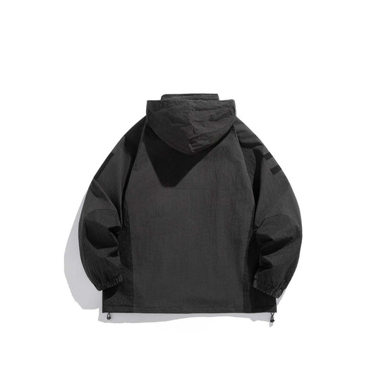 Herren Utility-Kapuzenparka mit verdeckten Reißverschlüssen und Multifunktions-Taschen Nord Taschen