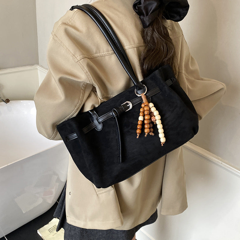 Damen hochwertige Wildleder Handtasche Nord Taschen