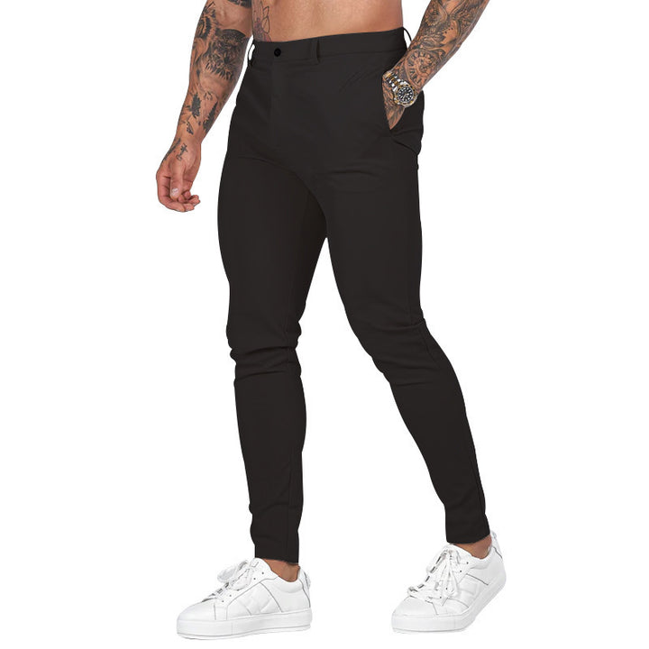 Herren Slim-Fit Stretch-Chino mit schmal zulaufendem Bein und dezenten Eingrifftaschen Nord Taschen