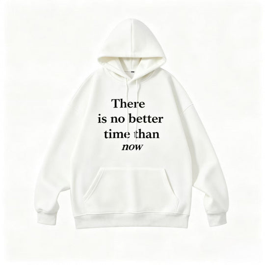 Unisex Oversize-Kapuzenpullover mit Statement-Print, French-Terry und Kängurutasche Nord Taschen