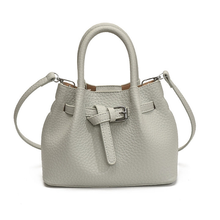 Damen Mini-Handtasche mit stilvollem Knopfverschluss Nord Taschen