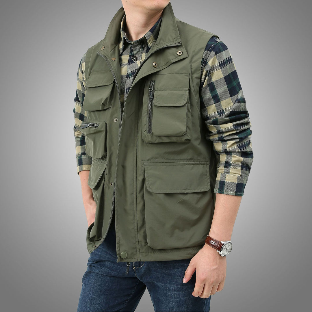 Herren Vielseitige Outdoor-Weste mit praktischen Taschen Nord Taschen