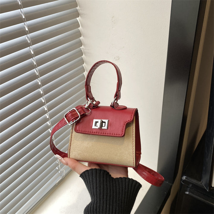 Damen Mini-Handtasche mit luxuriösem Lederlook und praktischen Tragegriffen Nord Taschen
