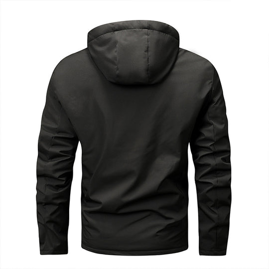Herren  gepolsterte Softshell-Thermojacke mit Kapuze und kuscheligem Fleecefutter Nord Taschen
