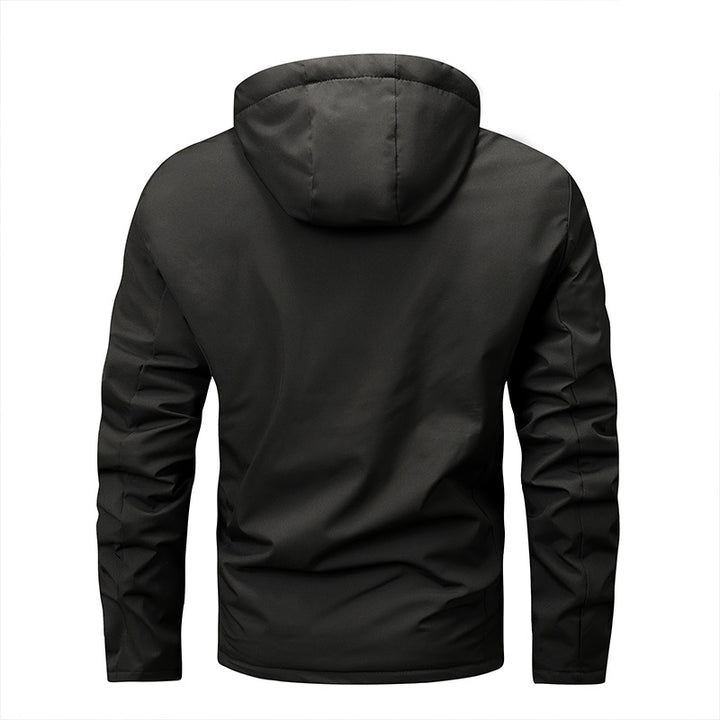 Herren  gepolsterte Softshell-Thermojacke mit Kapuze und kuscheligem Fleecefutter Nord Taschen