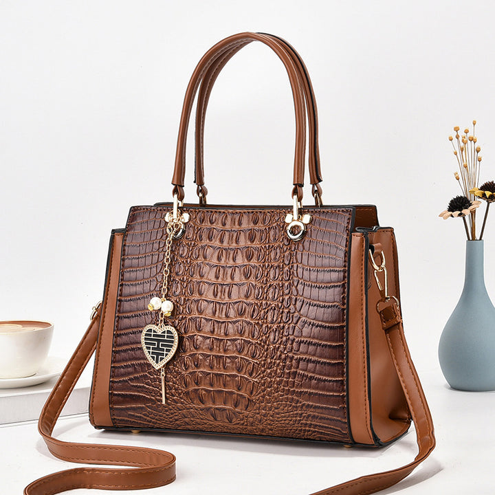 Damen stilvolle Handtasche mit eleganter Prägung Nord Taschen