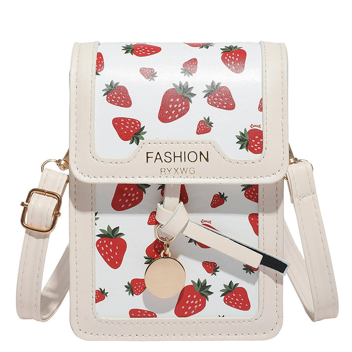 Damen Mini-Crossbody-Tasche mit fruchtigem Kirschmotiv Nord Taschen