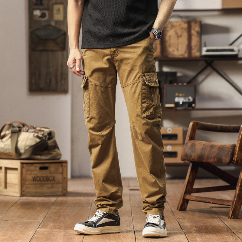 Herren Utility-Cargo-Hose im Vintage-Workwear-Look mit verstärkten Kniepartien und extra Stauraum Nord Taschen