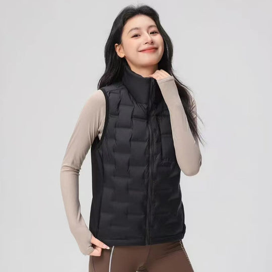 Damen Leichte Thermo‑Steppweste mit Stehkragen und windabweisenden Seiteneinsätzen Nord Taschen