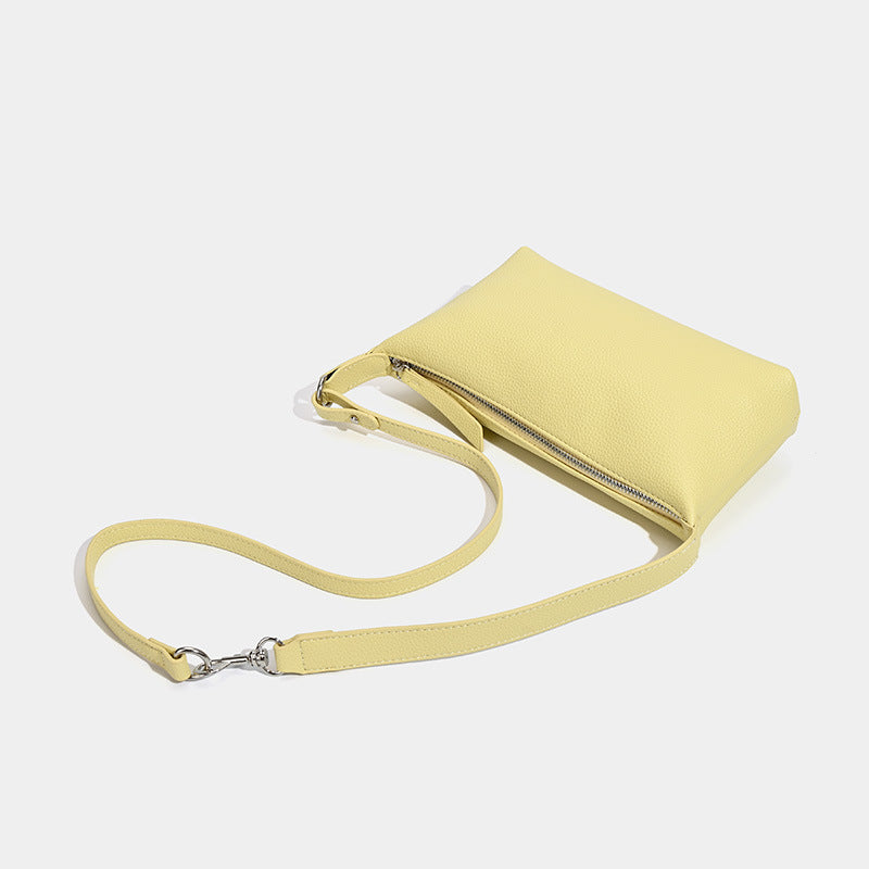 Damen Clutch-Tasche mit elegantem Leder-Material und abnehmbarer Trageschlaufe Nord Taschen
