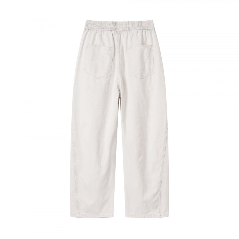 [Damen] Weite Culotte‑Hose mit hohem Elastikbund, Tunnelzug und Eingrifftaschen Nord Taschen