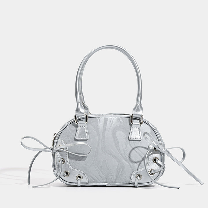 Damen Handtasche mit dekorativen Schleifen und hochwertiger Lederverarbeitung Nord Taschen