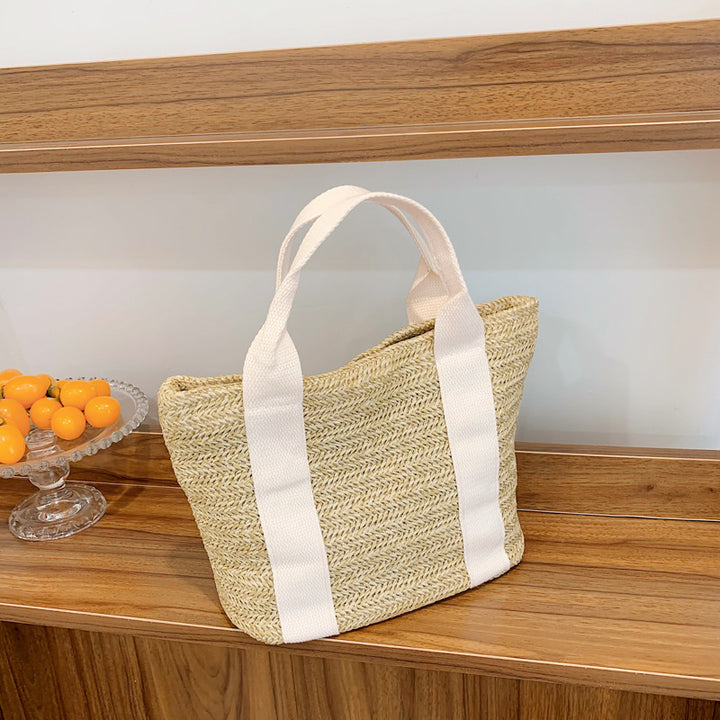 Damen Strandtasche mit geflochtenem Muster Nord Taschen