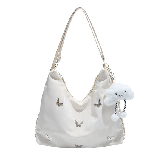 Damen modische Hobo-Tasche mit verspieltem Anhänger und detailreicher Verzierung Nord Taschen