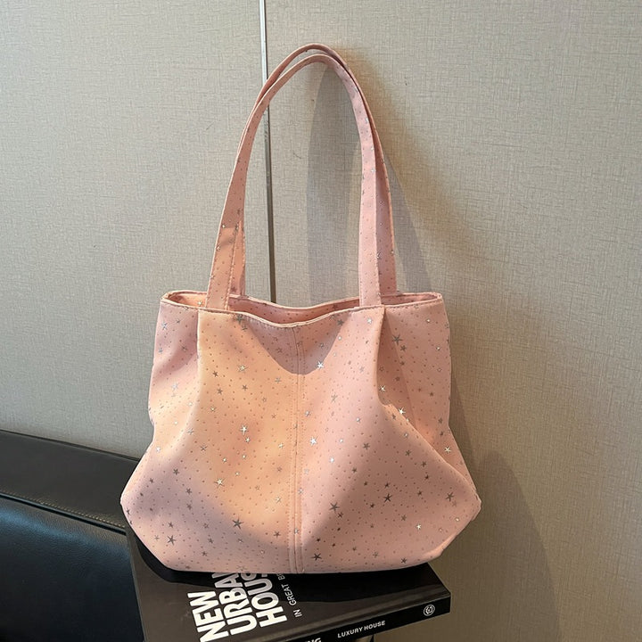Damen Tragetasche mit funkelndem Sternenmuster Nord Taschen