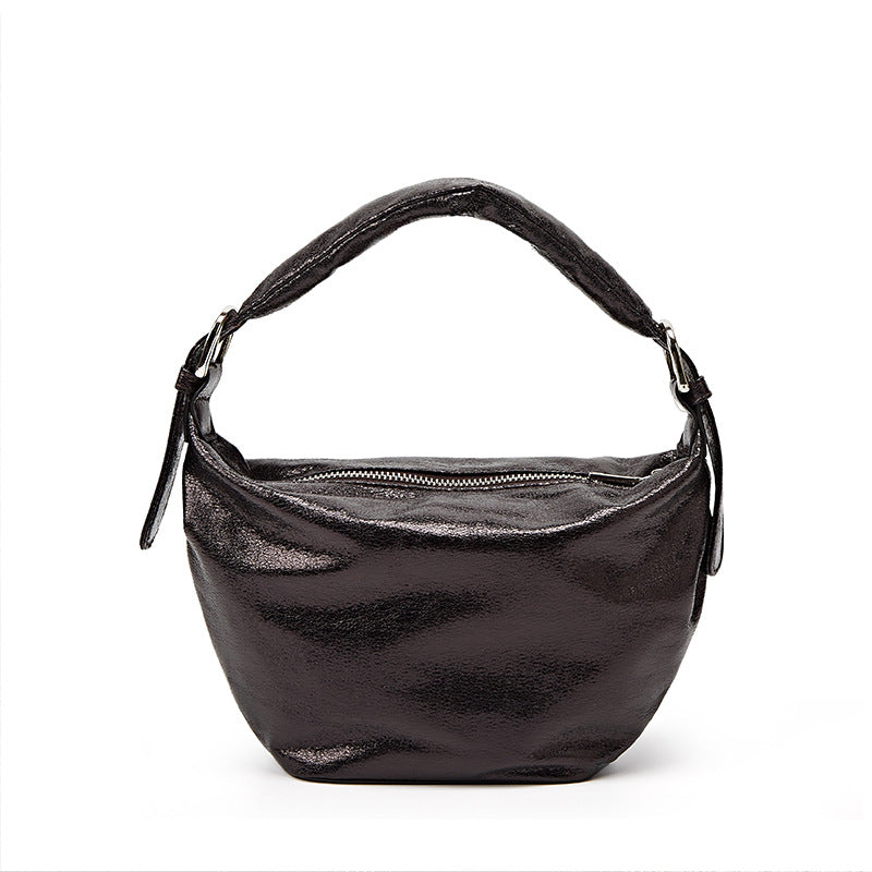 Damen Hobo-Tasche mit glänzender Oberfläche und modernem Design Nord Taschen