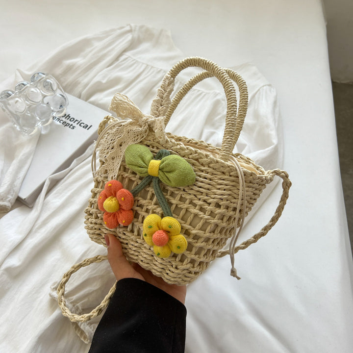 Damen Hobo-Tasche mit floralem Häkelmuster und dekorativen Details Nord Taschen