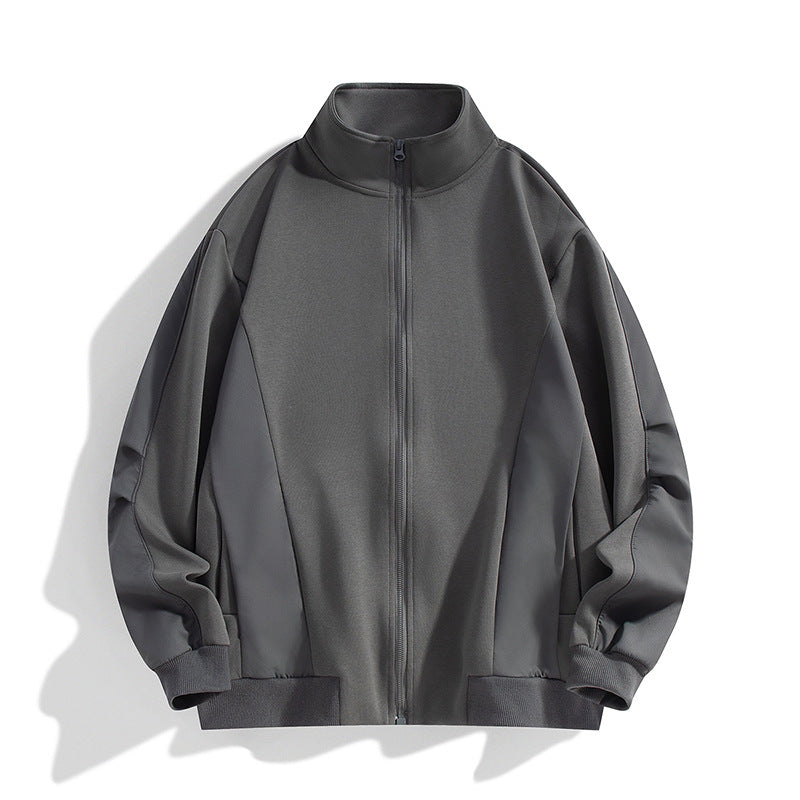 Herren Boxy-Performance-Zipjacke mit hohem Stehkragen, Paneelnähten & windabweisender Struktur Nord Taschen