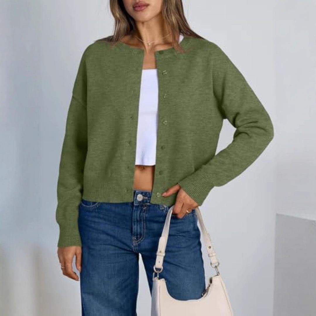 Damen Lockere Strickjacke Nord Taschen