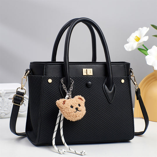 Damen Handtasche mit strukturiertem Design und abnehmbaren Trageriemen Nord Taschen