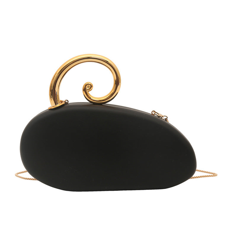 Damen Clutch-Tasche mit elegantem Spiraldetail aus hochwertigem Kunstleder Nord Taschen