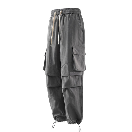 Herren Cargo-Hose mit elastischem Bund, Lagen‑Detail und Reißverschluss-Saum Nord Taschen