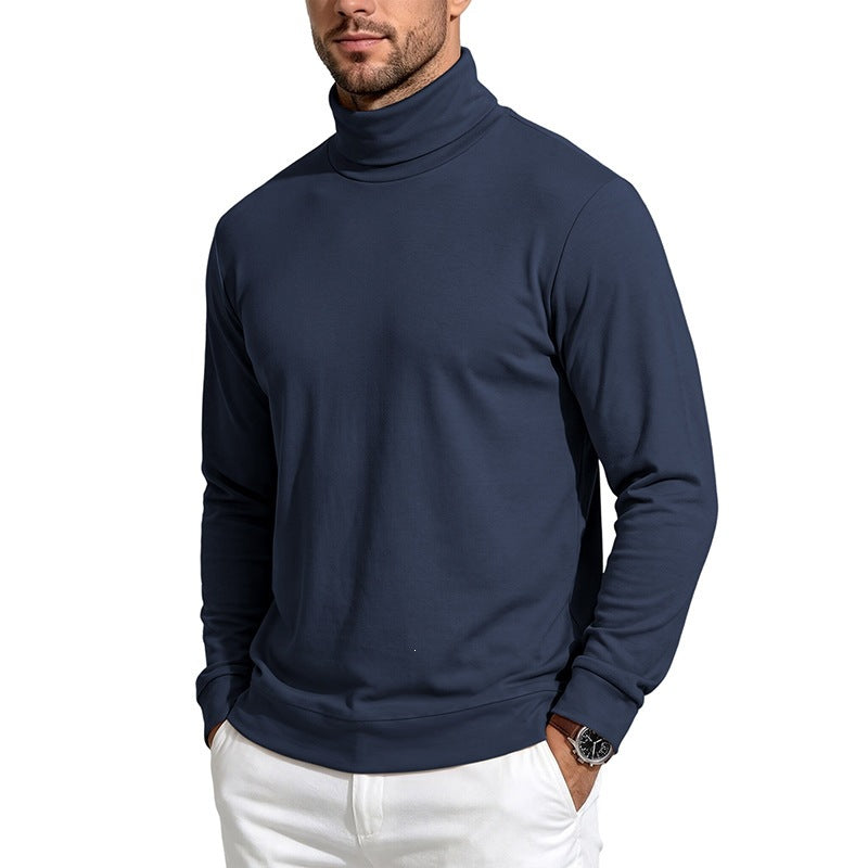 Herren Feiner Rollkragenpullover aus Baumwollmischung mit schmaler Passform Nord Taschen