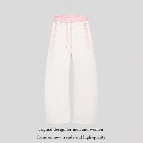 Damen Weite Lounge-Hose mit hohem Komfortbund, Kordelzug und Reißverschlusstaschen Nord Taschen