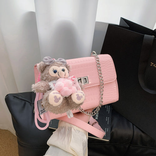 Damen elegante Umhängetasche mit modischem Krokodil-Look und praktischen Fächern Nord Taschen