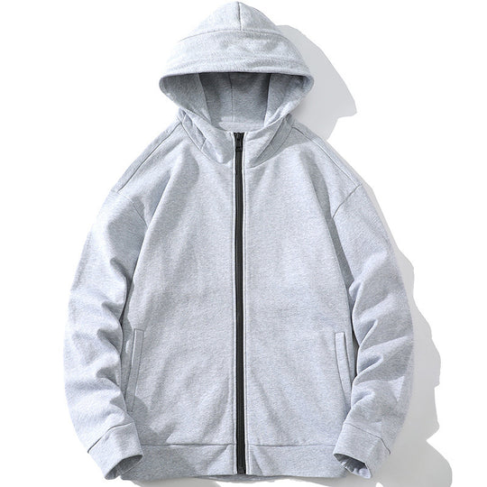 Unisex Oversize Kapuzen-Zipjacke aus weichem Fleece mit durchgehendem Reißverschluss und Eingrifftaschen Nord Taschen