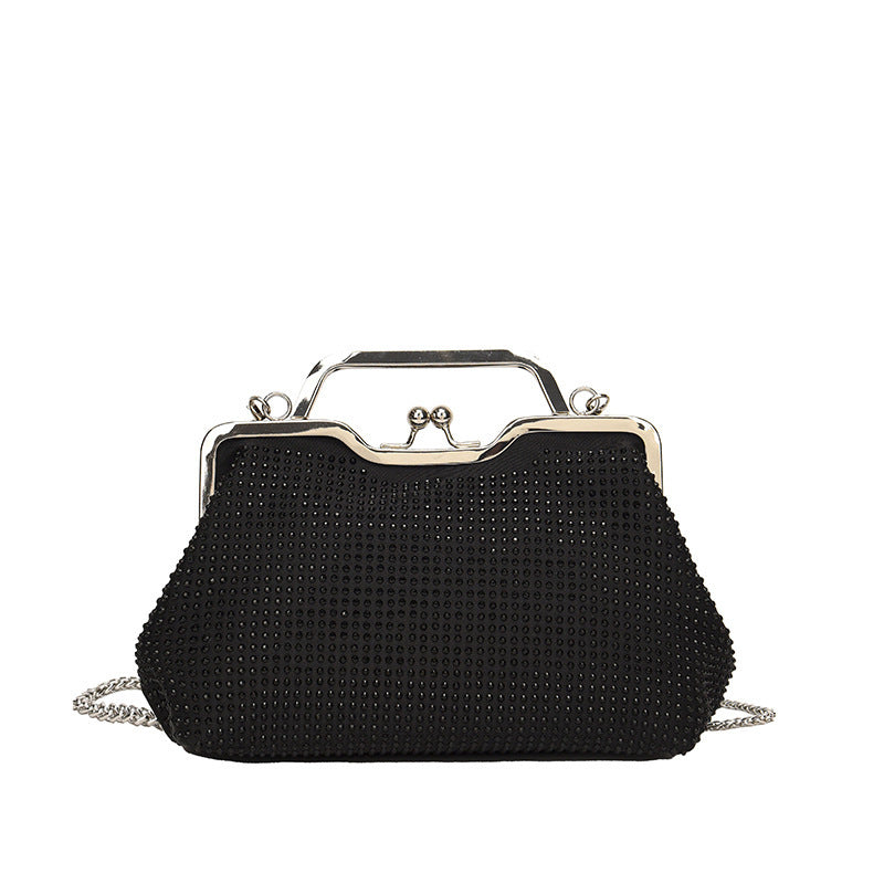 Damen elegante Clutch-Tasche aus funkelndem Strass Nord Taschen
