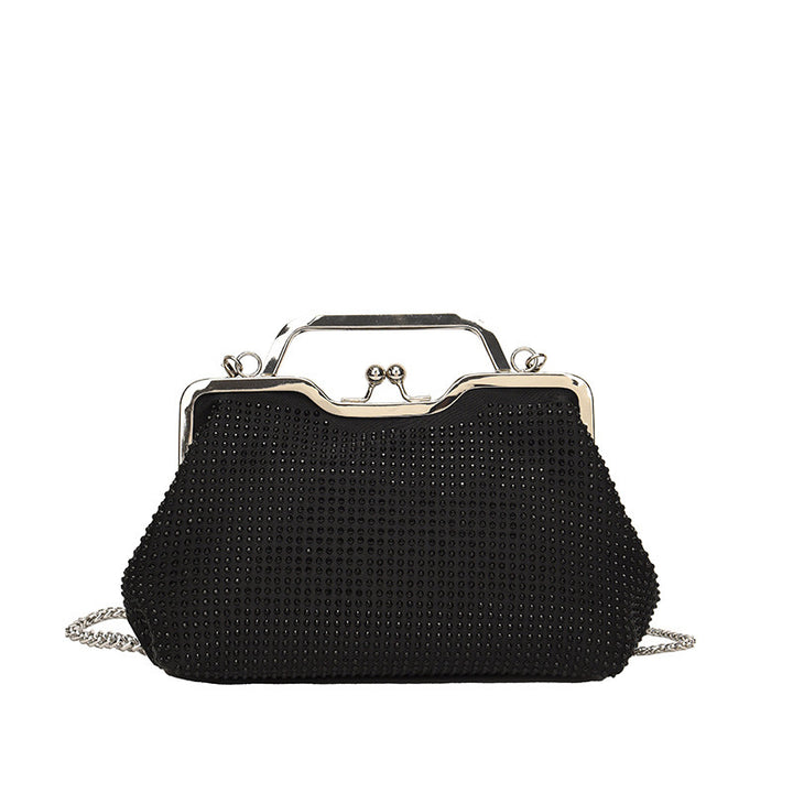 Damen elegante Clutch-Tasche aus funkelndem Strass Nord Taschen