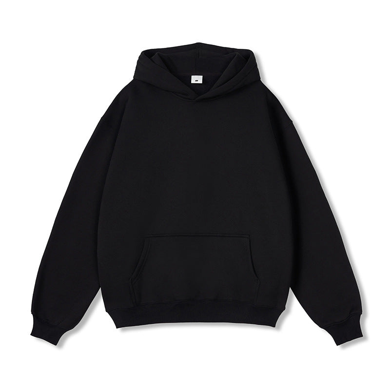 Unisex Oversize-Kapuzenpullover aus Baumwollmix mit Kängurutasche und gerippten Bündchen Nord Taschen