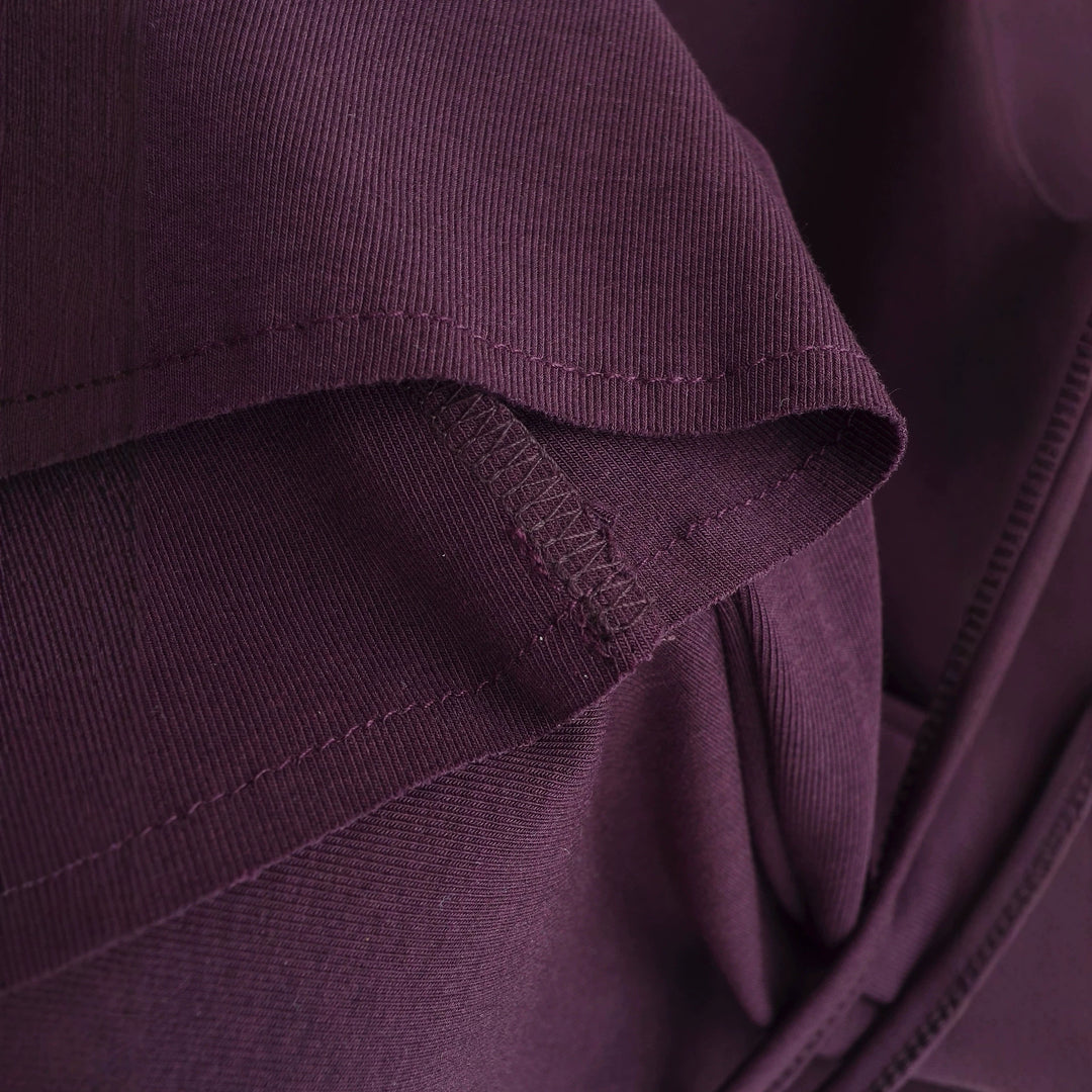 Damen Jersey-Midirock mit hohem Bund, Tunnelzug und A-Linien-Schnitt Nord Taschen