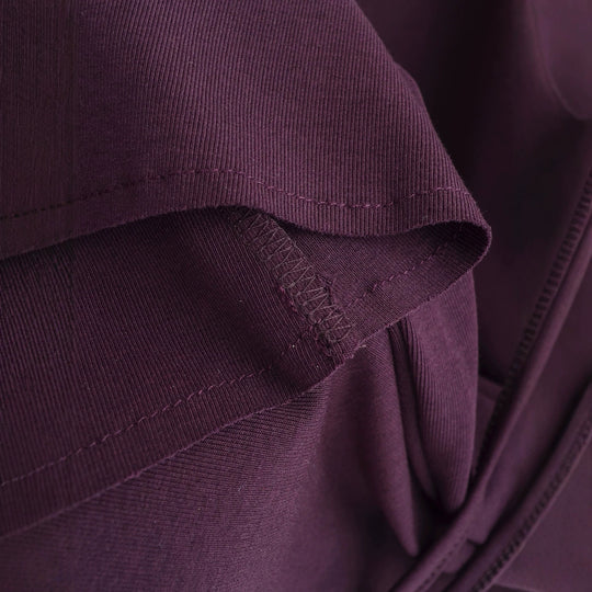 Damen Jersey-Midirock mit hohem Bund, Tunnelzug und A-Linien-Schnitt Nord Taschen
