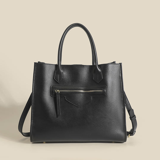 Damen Handtasche aus hochwertigem Kunstleder mit verschließbarem Außenfach Nord Taschen
