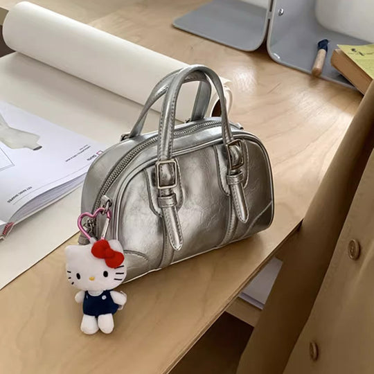 Damen Handtasche im eleganten City-Stil mit luxuriösem Hochglanzfinish Nord Taschen