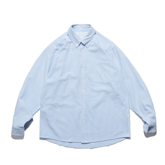 Unisex Oversize-Hemd mit feinem Nadelstreifen, Button-Down-Kragen und Brusttasche Nord Taschen