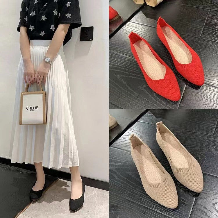 Damen elegante und atmungsaktive Ballerinas mit flexiblem Fußbett - Arvani
